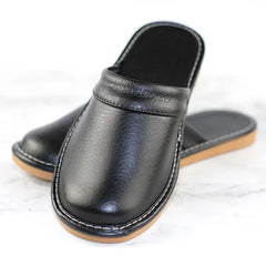 Inexpensive slippers house men indoor slides shoes big size 47 48 man mules closed toe faux leather slippers unisex couple shoes
