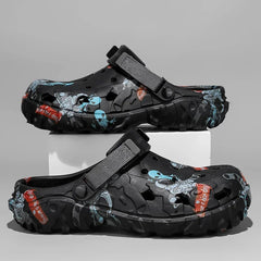 Plus Size 47 Summer Men Sandals Clogs Outdoor Garden Clogs Hole Shoes Male Casual Shoes Water Shoes Comfort Home Soft Slippers