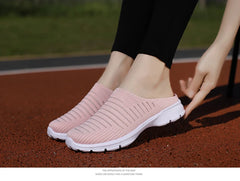Men Slippers Summer Mesh Breathable Home Indoor Slippers Men Thick Bottom Slides Fashion Couple Walking Shoes Chanclas Hombre