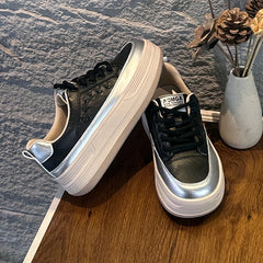 AIYUQI 2026 New Women's sneakers Shoes Flat Casual Women Skateboard Shoes Lace-Up Leopard Print female Dexterity Shoes