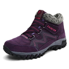 LUFUMA Leather Men Boots Winter with Fur 2022 Warm Snow Boots Men Winter Work Casual Shoes Sneakers High Top Rubber Ankle Boots