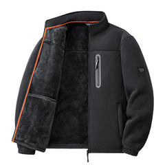 Men's Outdoor Fleece Jacket Autumn Winter Thickened Polar Fleece with Added Insulation New Season Warm Casual Coat