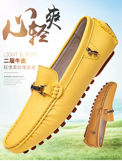 MAEDEF Men's Loafers 2024 Spring Autumn Fashion Shoes Men Classic Brand High Quality Leather Comfy Drive Shoes Boat Casual Shoes