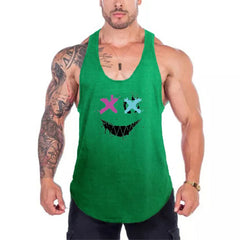 2024 New Men's Sleeveless Vest T-Shirt Sports Style Running Mountain Climbing Exercise Vest Breathable and Refreshing Men's Vest