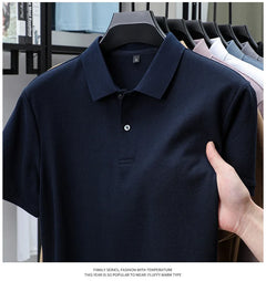 Men's 100% Cotton Polo Shirt - Summer Casual Breathable Tee,19 Colors,Ideal for Golf and Sports,Business Casual,Silk-Like Finish