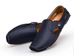 Men's Moccasins Summer Walking Breathable Casual Shoes Flat Shoes
