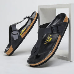 Big Size Mens Flip Flops Microfiber Leather Slippers Clogs Chanclas Hombre Chinelo Masculino Claquette Homme Summer Casual Shoes