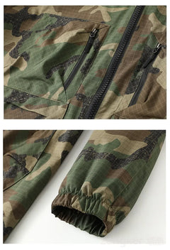 Extra large men's loose workwear windbreaker plus size trendy camouflage casual jacket assault coat 12XL 11XL 10XL men clothing