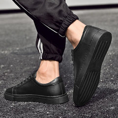 Luxury Brand Men's Sneakers Genuine Leather Casual Shoes Leisure Walk Men Shoes All-match Outdoor Skateboard Footwear For Male