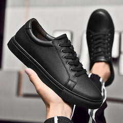 Luxury Brand Men's Sneakers Genuine Leather Casual Shoes Leisure Walk Men Shoes All-match Outdoor Skateboard Footwear For Male