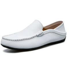 Men Loafers 2025 New Leather Shoes Men‘s Casual Shoes Moccasins Breathable Sneakers Men Driving Shoes Comfort Flats Plus Size 48