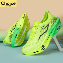 New Sports Shoes for Men Women Running Sneakers Carbon Plate Male Marathon Racing Shock-absorbing Athletics Sport Training Shoes