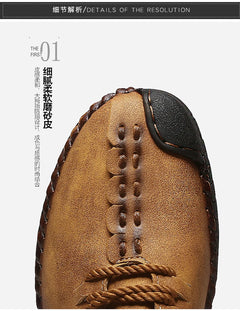 Men's Casual Shoes Fashion Driving Shoes For Men High Quality Loafers Genuine Leather Men Shoes Plus Size 48