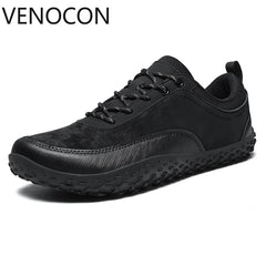 VENOCON Barefoot Minimalist Men's Stylish Style Casual Shoes Sneakers With Wide Nose Toe Box Walking Hiking Trail Footwear Man