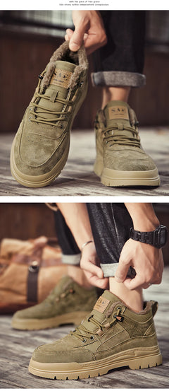 Loafers Casual Sneaker Casual Shoes Leather Shoes Male Sneakers Sports and Leisure High Boots Winter Sport Shoes for Men Fashion