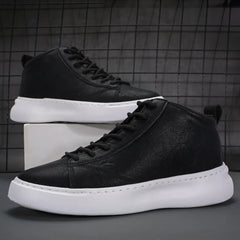 Shoes for Men Fashion Casual Sports Shoes Male Sneakers Trend Genuine Leather 2023 New Flat Running Shoes Large Size 39-46 White