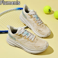 Men Sports Running Shoes Casual Carbon Plate Marathon Breathable Lightweight Women's Comfortable Athletic Nonskid Sneakers