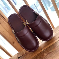 Inexpensive slippers house men indoor slides shoes big size 47 48 man mules closed toe faux leather slippers unisex couple shoes