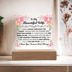 To My Beautiful Wife – Acrylic Square