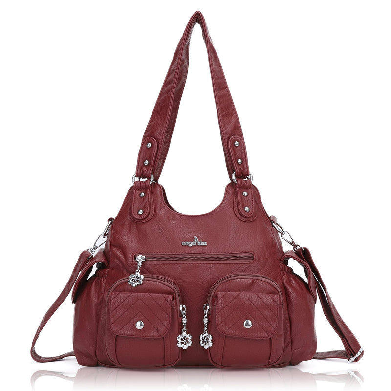 Angel Kiss Large Purses for Women Shoulder Handbags Hobo Bag for Women Red