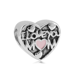 Heart-Shaped Mother's Day Bracelet with DIY Beads